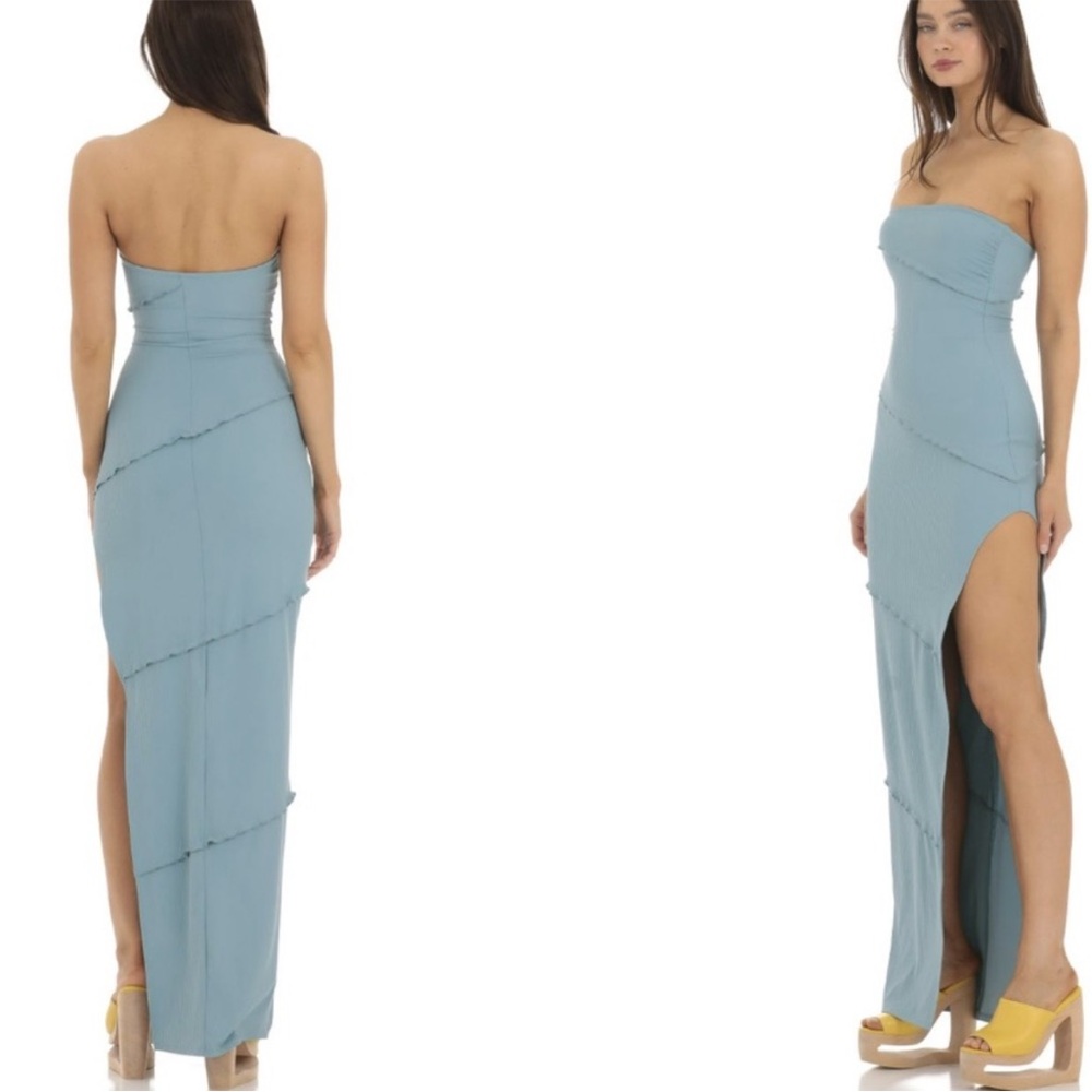 Ruffle Strapless Dress